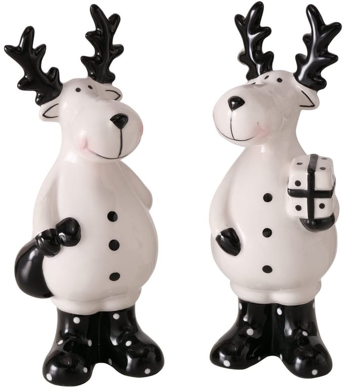 B. 2-delige set decoratieve staande herten Blitzy - 2025737