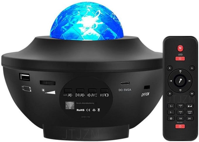 GELLDG Galaxy Projector - Sterren projector - Sterrenhemel Verlichting - Plafond Projector - Timerbaar - Geschikt voor feestdecoraties en kindercadeaus.