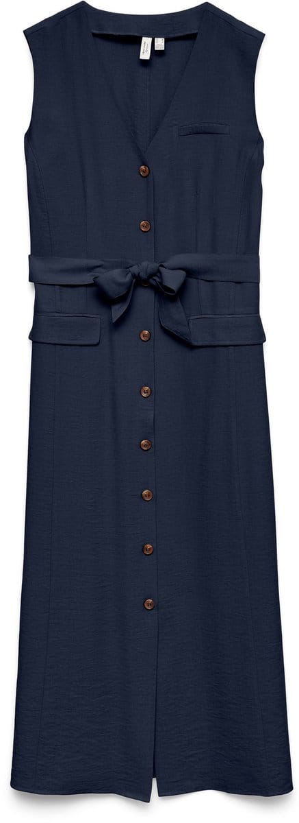 VERO MODA - VMJAYLIN S/L 7/8 SHIRT DRESS WVN BTQ SP - Dames - Maxi jurken