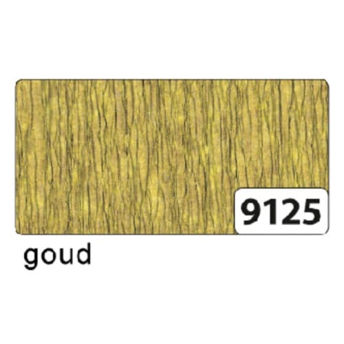 Folia - Crêpepapier - Goud - 50x250cm - 10 Vouw - 1 Stuks