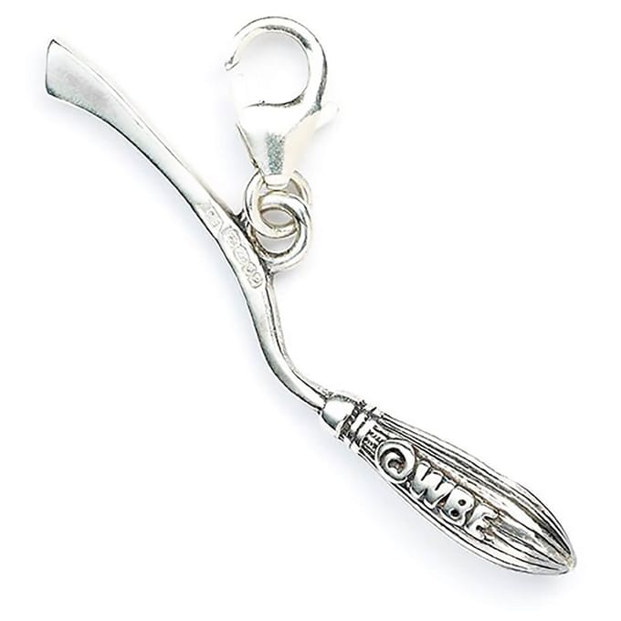 Harry Potter: Sterling Silver Nimbus 2000 Broomstick Clip on Charm