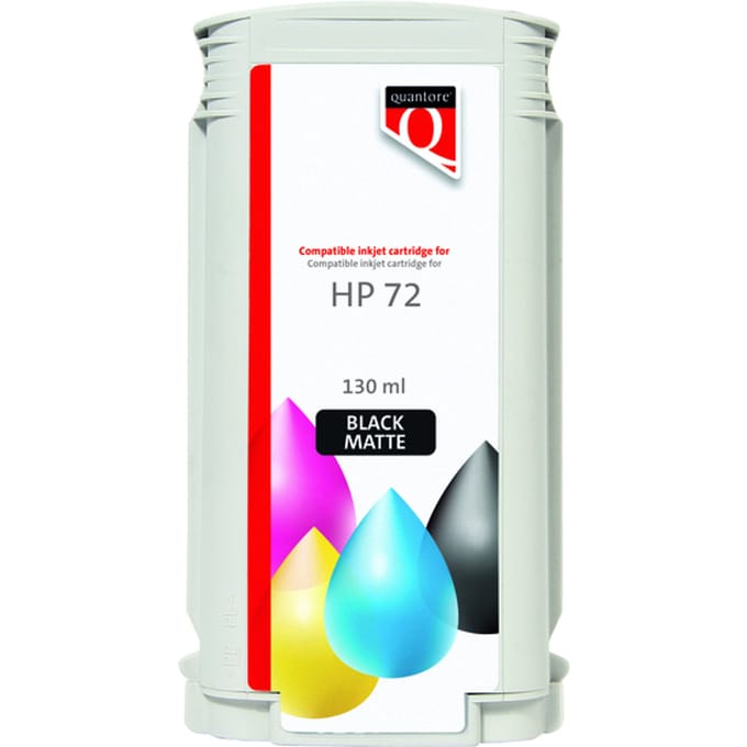 Inkcartridge Quantore alternatief tbv HP 72 C9403A mat zwart | 1 stuk