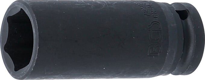 BGS Kracht dopsleuteldop zeskant, diep 1/2 22 mm