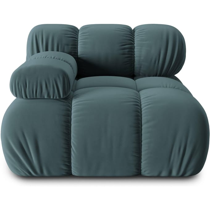 Modulair-hoekelement Tropea links velvet | Milo Casa