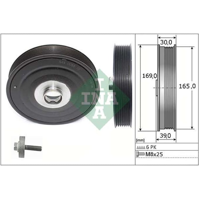 Schaeffler Ina Riemschijvenset, krukas INA 544 0088 20