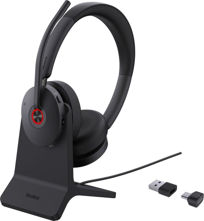 BH74 met standaard Teams USB-C/A - Headset - On-ear - Bluetooth - Draadloos - USB-A, USB-C, Noice-canceling - Zwart