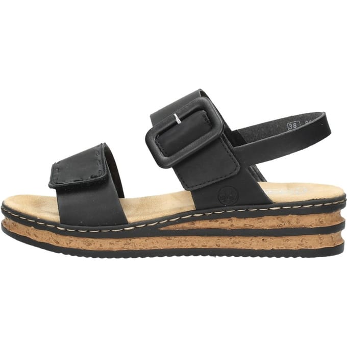 Rieker Sandalen zwart - Maat 42