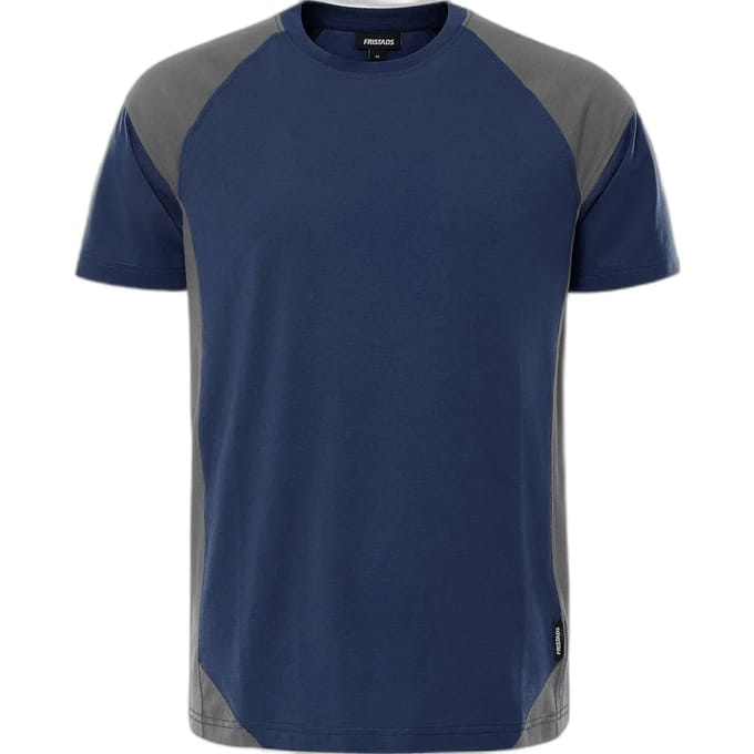 Fristads Heavy T-shirt 7046 GTM - Marineblauw/Grijs - 2XL