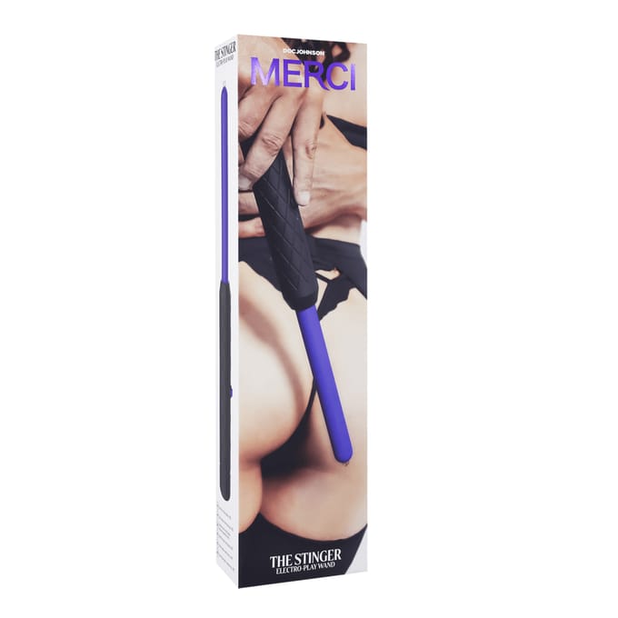 Doc Johnson - Merci The Stinger Electroplay Wand - Zwart