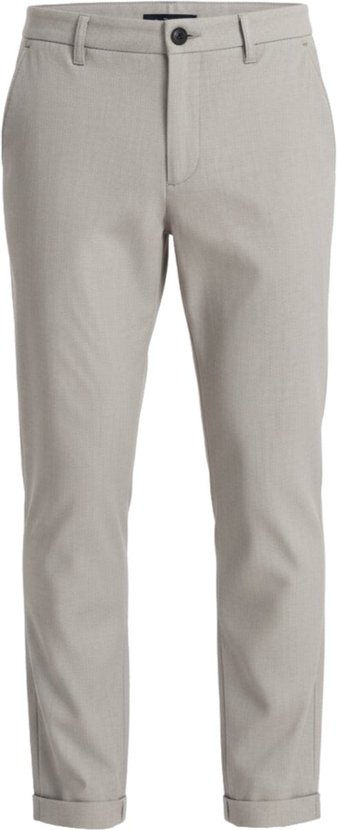 OMBRE Broek - Regular Fit - Rits - Effen Lichtgrijs M