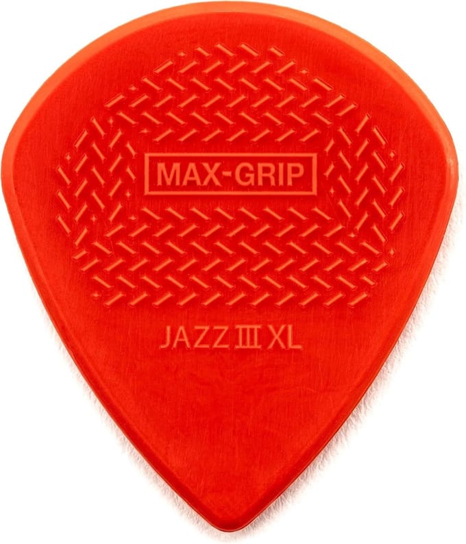 Jim Dunlop 581PXLN Jazz III XL Max Grip Plectrum 1.38 mm 6-pack