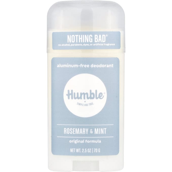 Humble Brands, Aluminum-Free Deodorant, Rosemary & Mint, 2.5 oz (70 g) white