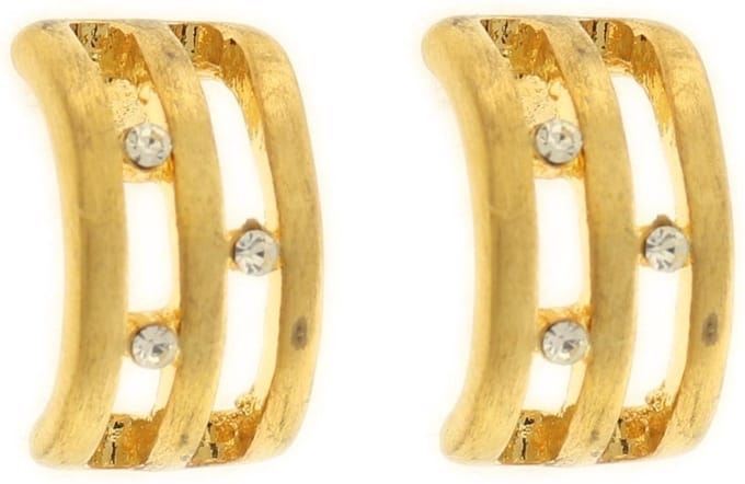 Behave Dames oorbellen stekers goud-kleur 1,5cm