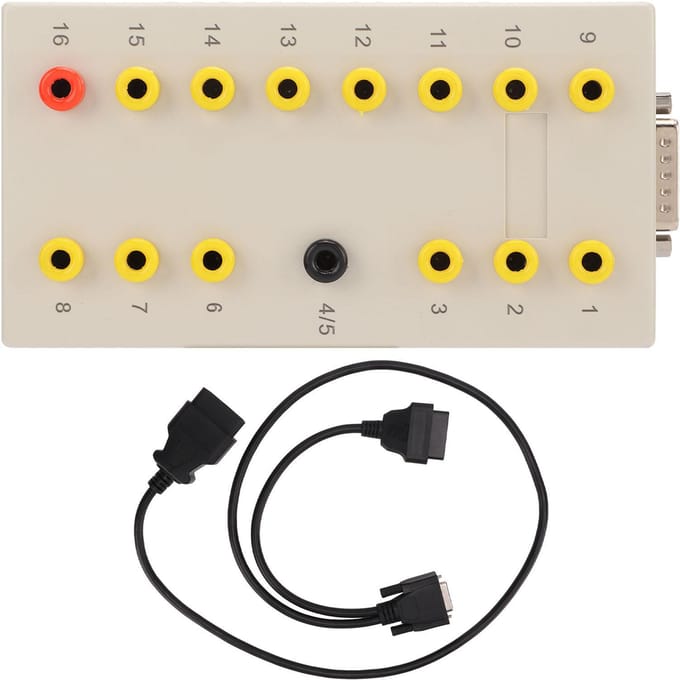 Auto OBD2 Pin Out Box Breakout Tester met 113cm 38cm Diagnostische Kabel Autoreparatiegereedschap yellow