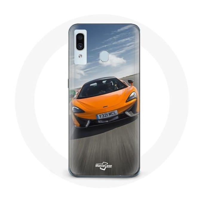 Coque pour Samsung Galaxy A30 Formule 1 McLaren Orange