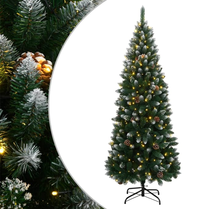 vidaXL - Kunstkerstboom - met - 300 - LED's - 210 - cm