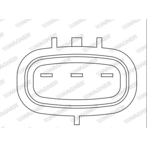 Sensor, smoorkleppenverstelling WAGNER THR00010