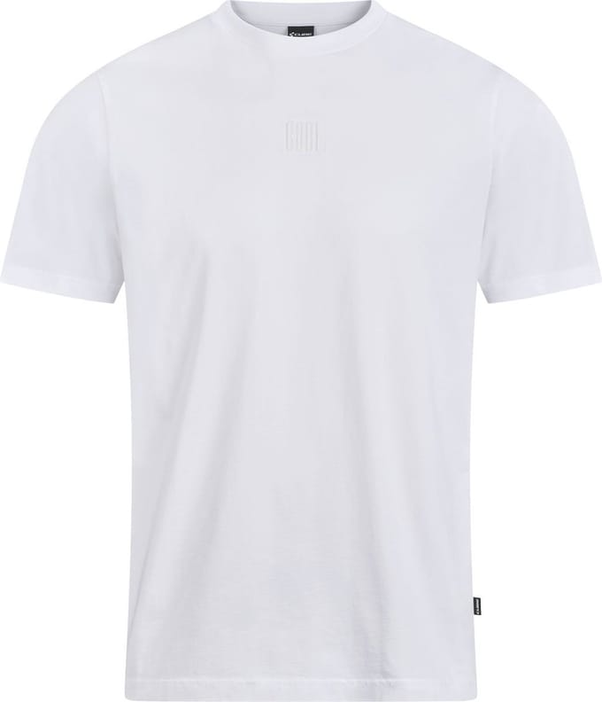 Cube Organic Embossed Gty Fit T-shirt Met Korte Mouwen Wit M Man