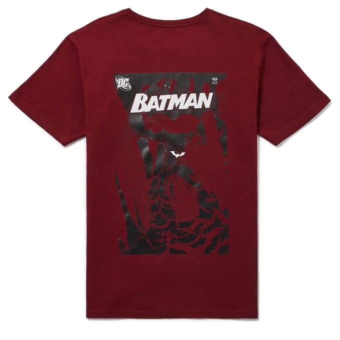 Batman 80th Anniversary 00s League t-shirt - Bordeaux rood - M