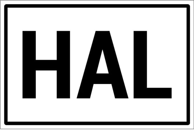 Hal sticker | 45 x 30 cm
