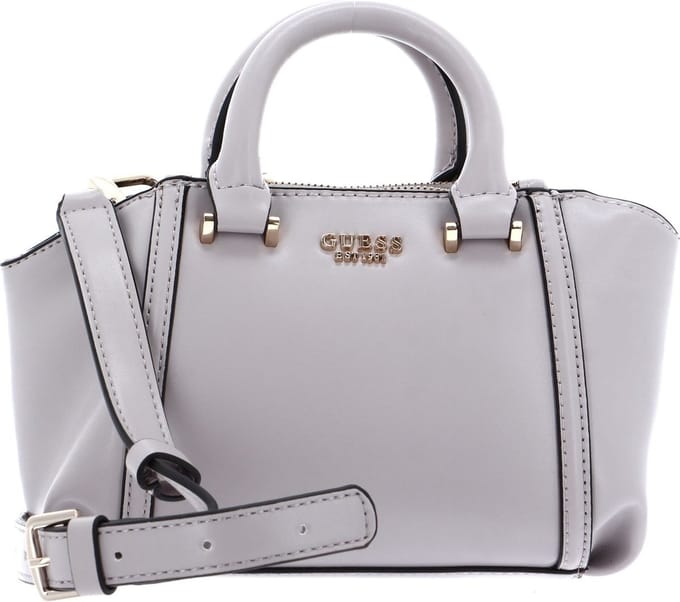 GUESS Schoudertas Handtas Leie Mini Status Satchel Dove Beige