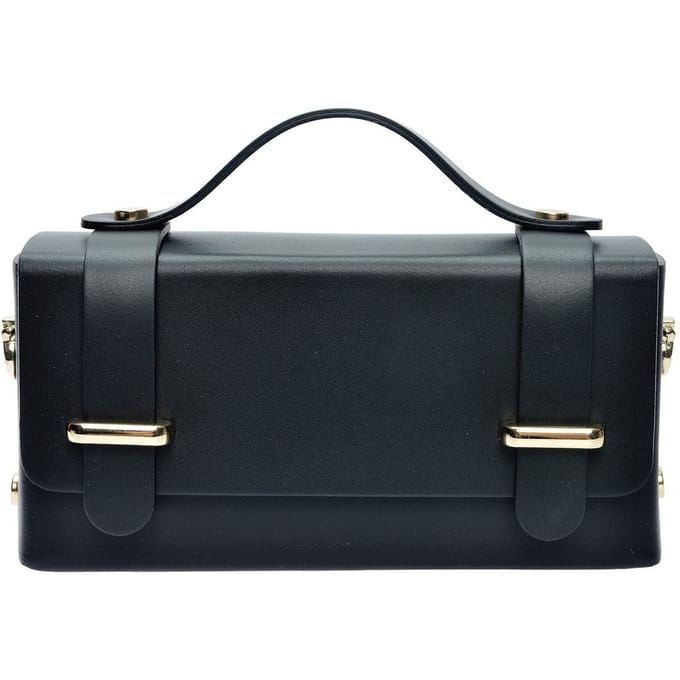 Isabella Rhea Zwart Rundleer Tas
