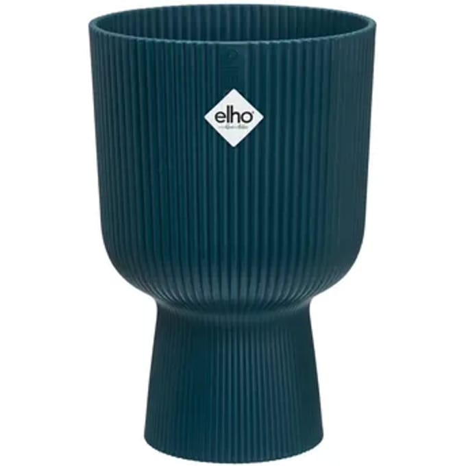 Elho Bloempot Vibes Fold Coupe - Kunststof - Diepblauw - Diam.13,9xh14,5cm