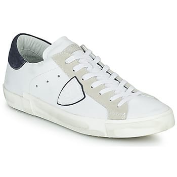 Philippe Model Paris Mannenschoenen vx22 prsx lage man wit blauw
