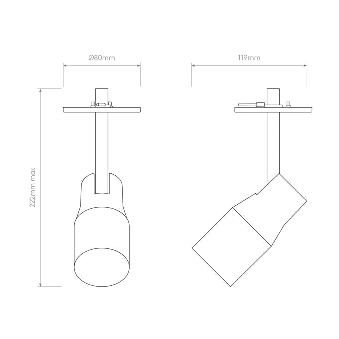 Astro Apollo 100 Recessed plafondspot wit
