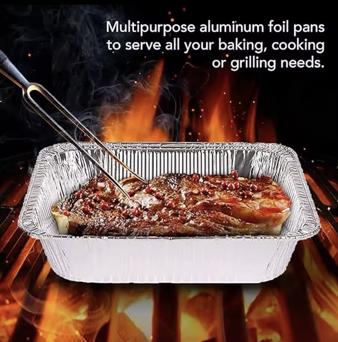 Aluminium Schalen Wegwerp – 50 Stuks – 700 ml – Ovenbestendig & Diep - C3.5
