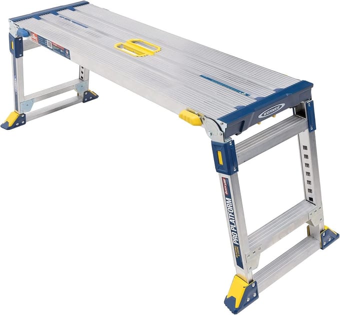 In hoogte verstelbaar werkplatform multifunctioneel aluminium met Quick Link technologie