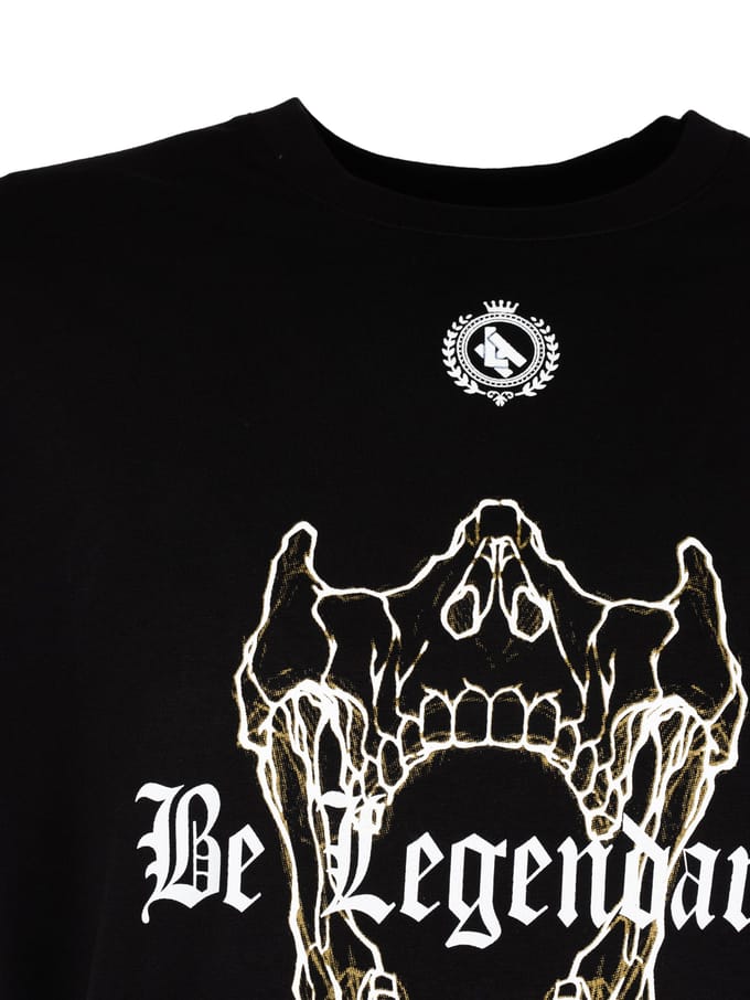 Les Hommes T-Shirt Be Legendary Mannen zwart