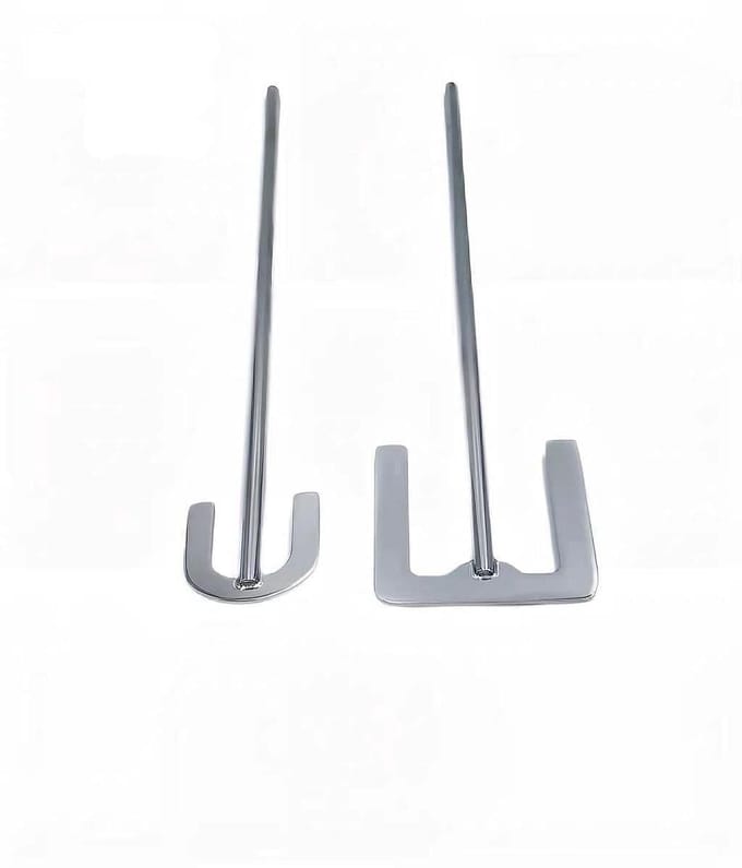 Roerstaafje - Anker Paddle - Materiaal Mengen - 304 RVS - 8x300mm - Zilver