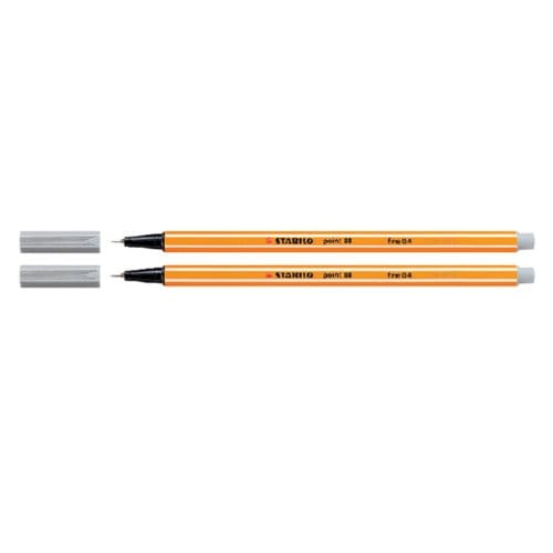STABILO point 88 - Fineliner 0,4 mm - Lichtgrijs - per stuk