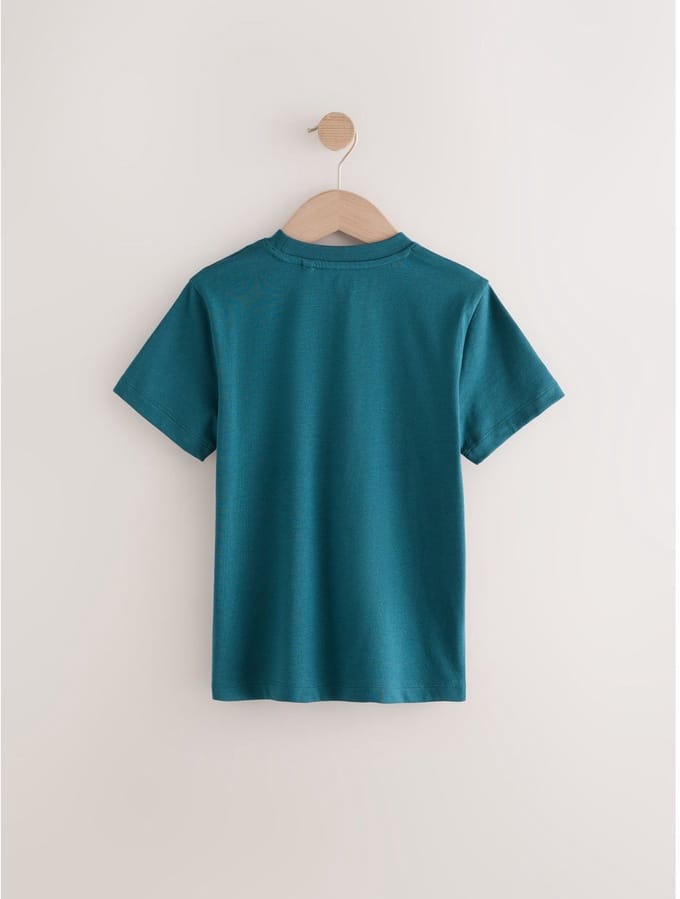 Next - Jongens - T-shirt met korte mouwen standaard pasvorm - Blauw