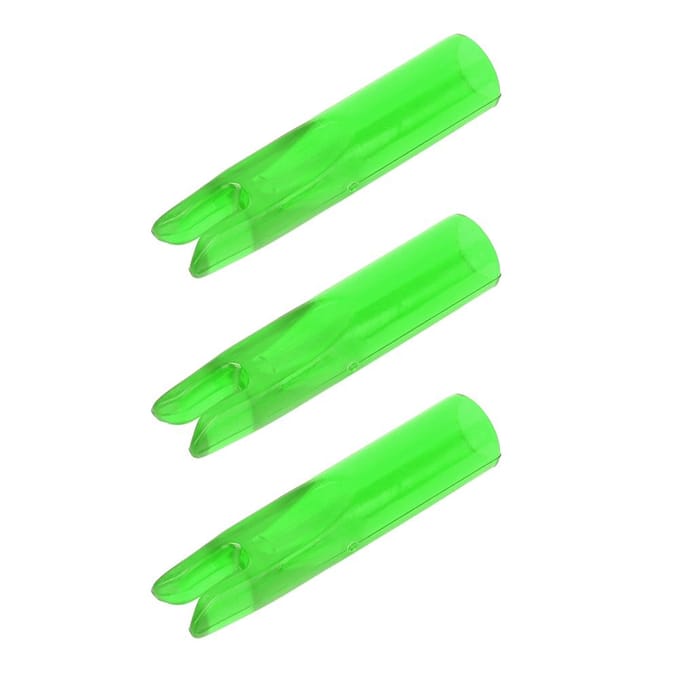 50 Pièces Nock d'Inserts de Queue d'Arc et de Flèche en Plastique Portable Accessoire de Tir à l'Arc pour Fût de 6 mmvert vert