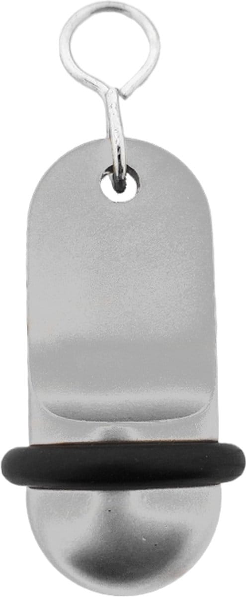 CombiCraft Mini Classic hotel sleutelhanger zilver- 60x25mm - 5 stuks