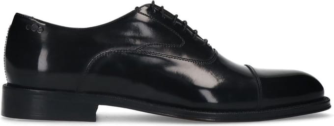 Heritage - Heren - Zwarte leren veterschoenen - Maat 41