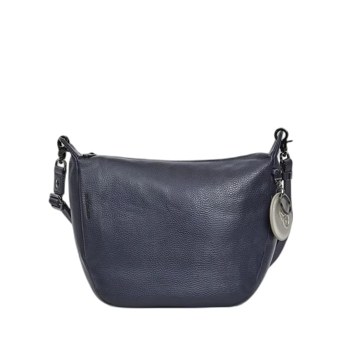 MANDARINA DUCK Leren Schoudertas Mellow Leather Crossover Dress Blue Blauw