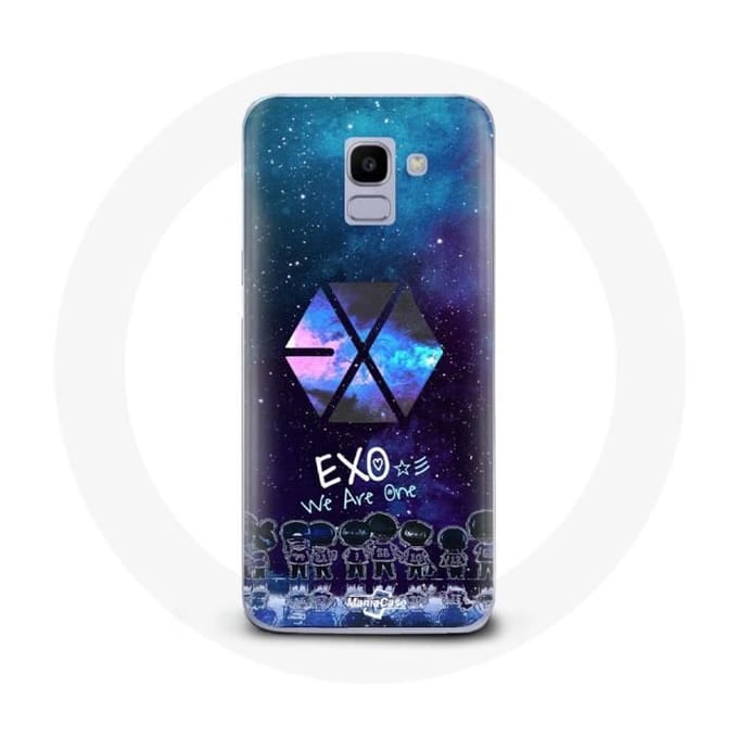 Coque pour Samsung Galaxy A8 2018 Exo Groupe K-pop Logo we are one