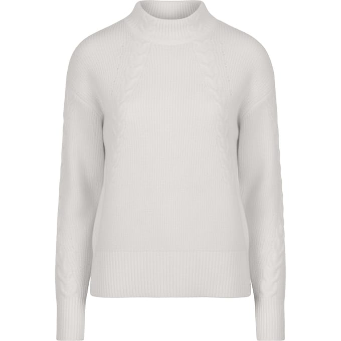 EsQualo Sweater Oblique Cable Light Grey Taglia: L | Maglioni a maglia Outlet | Donna | Grigio