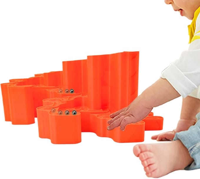 Knikkerbaan Speelgoed - Educatief Puzzelspel - STEM Leren - Stabiele Constructie - 26 x 20 x 12 cm
