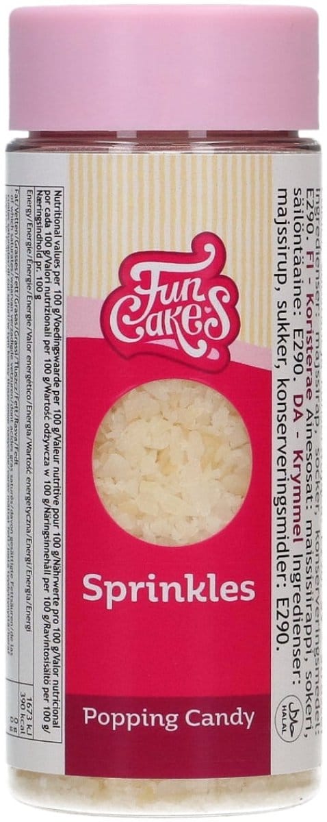 FunCakes Suikerdecoraties - Knettersuiker - 70g - Eetbare Taartdecoratie