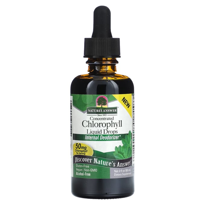 Nature'S Answer, Geconcentreerde Chlorofyl Vloeibare Druppels, 50mg, 60ml(2 fl oz)