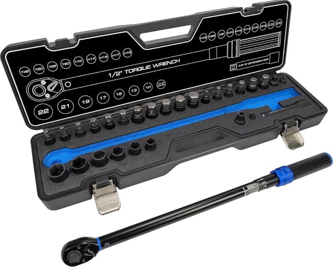 Lexium Momentsleutel Auto - Draaimomentsleutel - Auto Gereedschap - Torque Wrench - Dopsleutelset