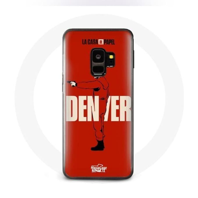 Hoesje voor Samsung S9 plus La Casa De Papel Denver tekening