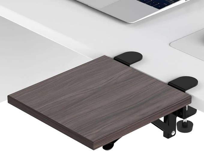 Bureau Extender - Toetsenbord Lade - Comfortabel Werken - Ponsvrije Klem - Opvouwbaar Ontwerp