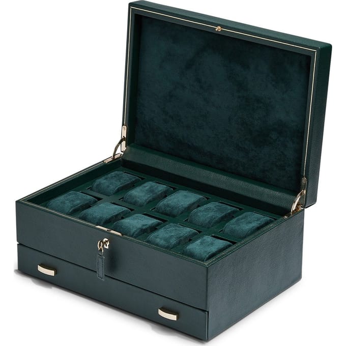 Wolf British Racing 792841 British Racing - Green Horlogekist
