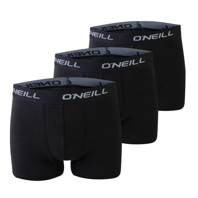 O'Neill Heren Boxershorts Trunks 900003 Effen Zwart 3-Pack - Maat S