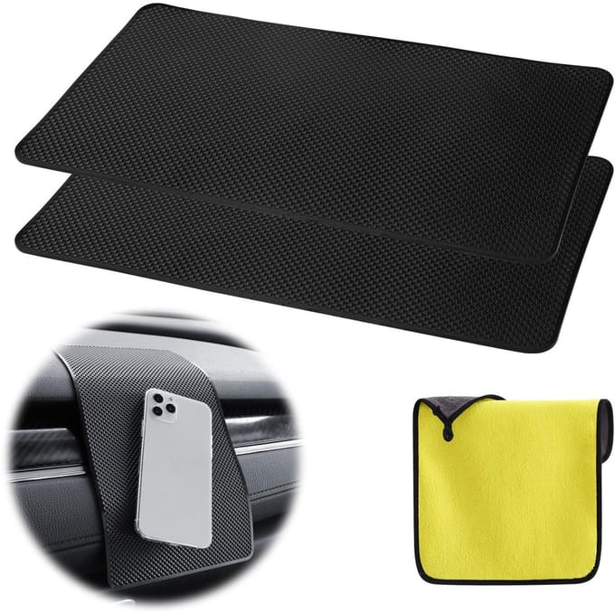 Dailygoods- Antislipmat Dashboard - 3 x Antislip Pads - Siliconen